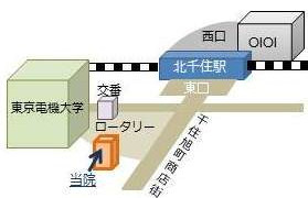 北千住クリニック地図